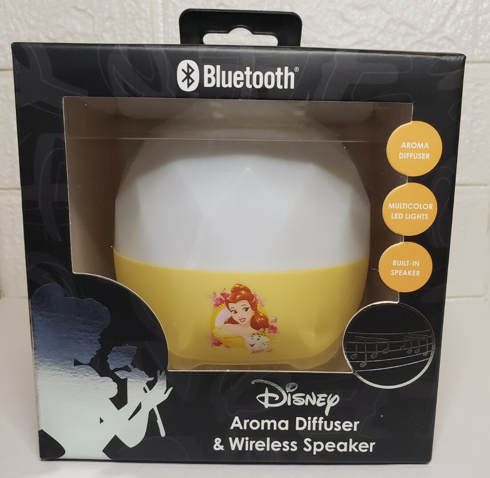 NEW Disney Princess Belle Wireless Speaker & Aroma Diffuser LED Lights