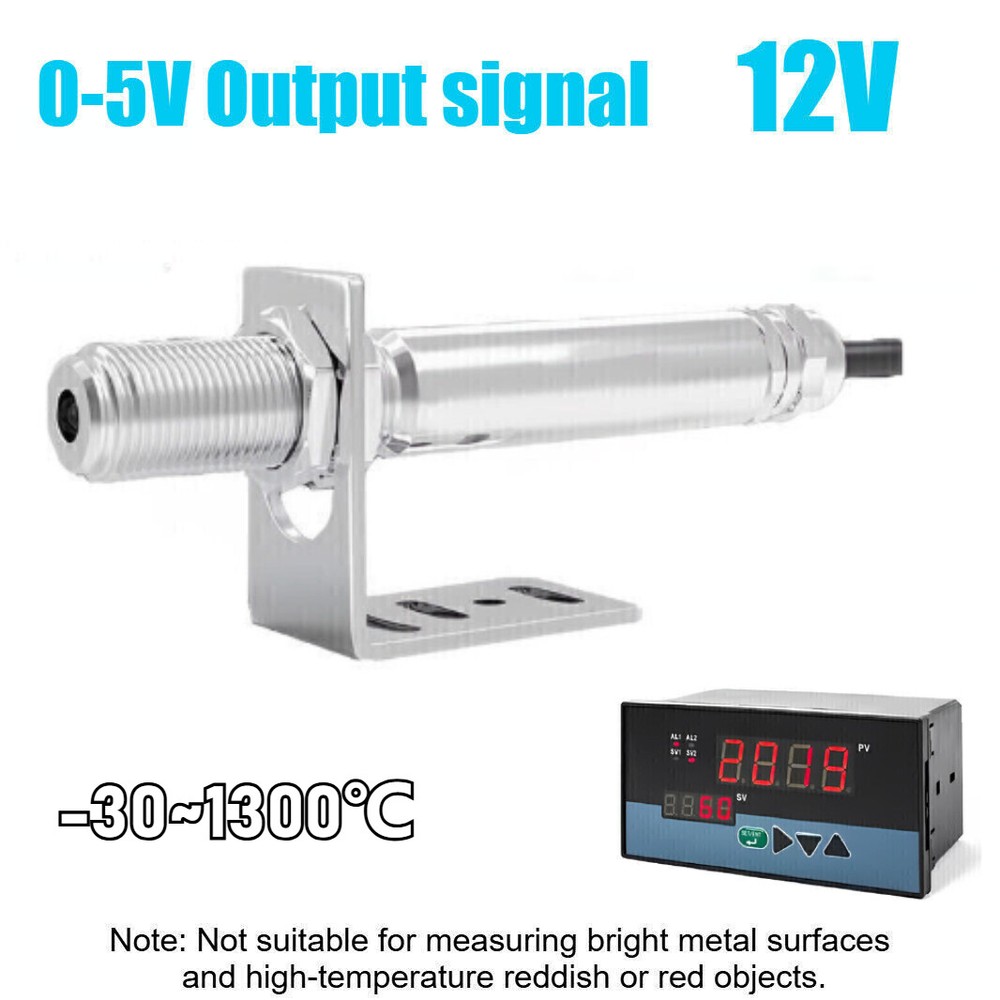 0-5V Infrared Thermometer Sensor Non-contact 12V Temperature Tool W/ Controller