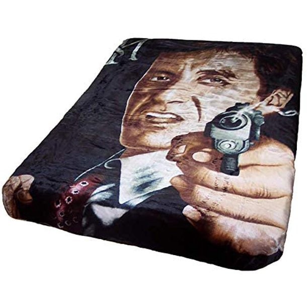 Scarface Blanket, Plush Queen Size Throw - Extremely Soft & Warm