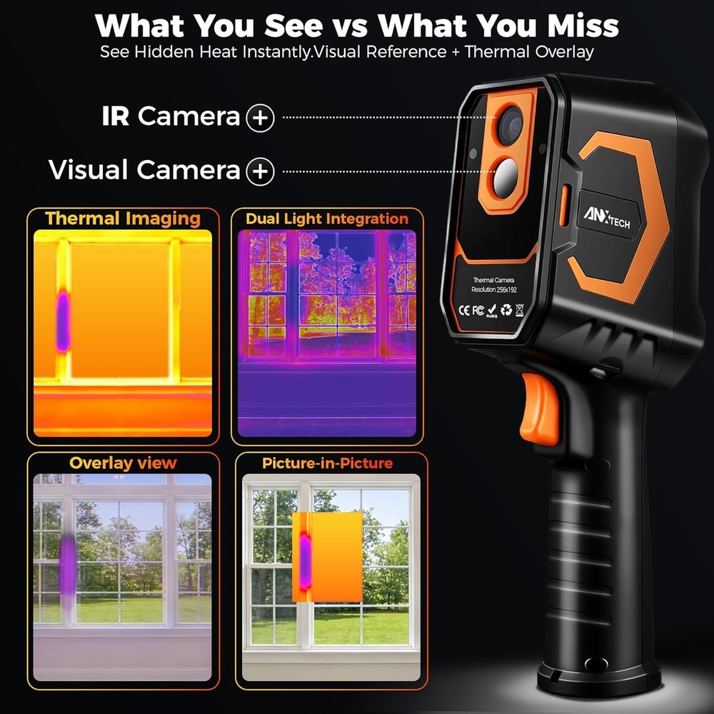 ANXTECH TISR 512*384 Resolution Handheld Infrared Thermal Imager Camera