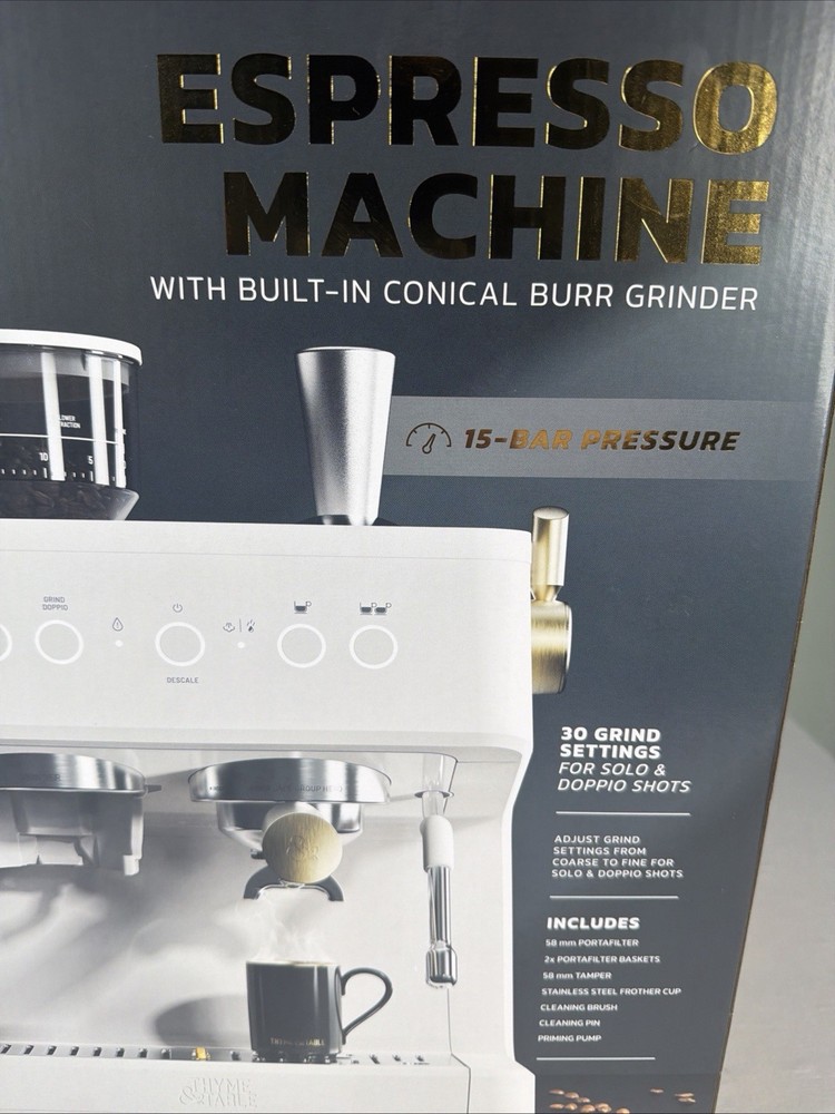 Thyme & Table Barista-Grade Expresso Machine TT1579R