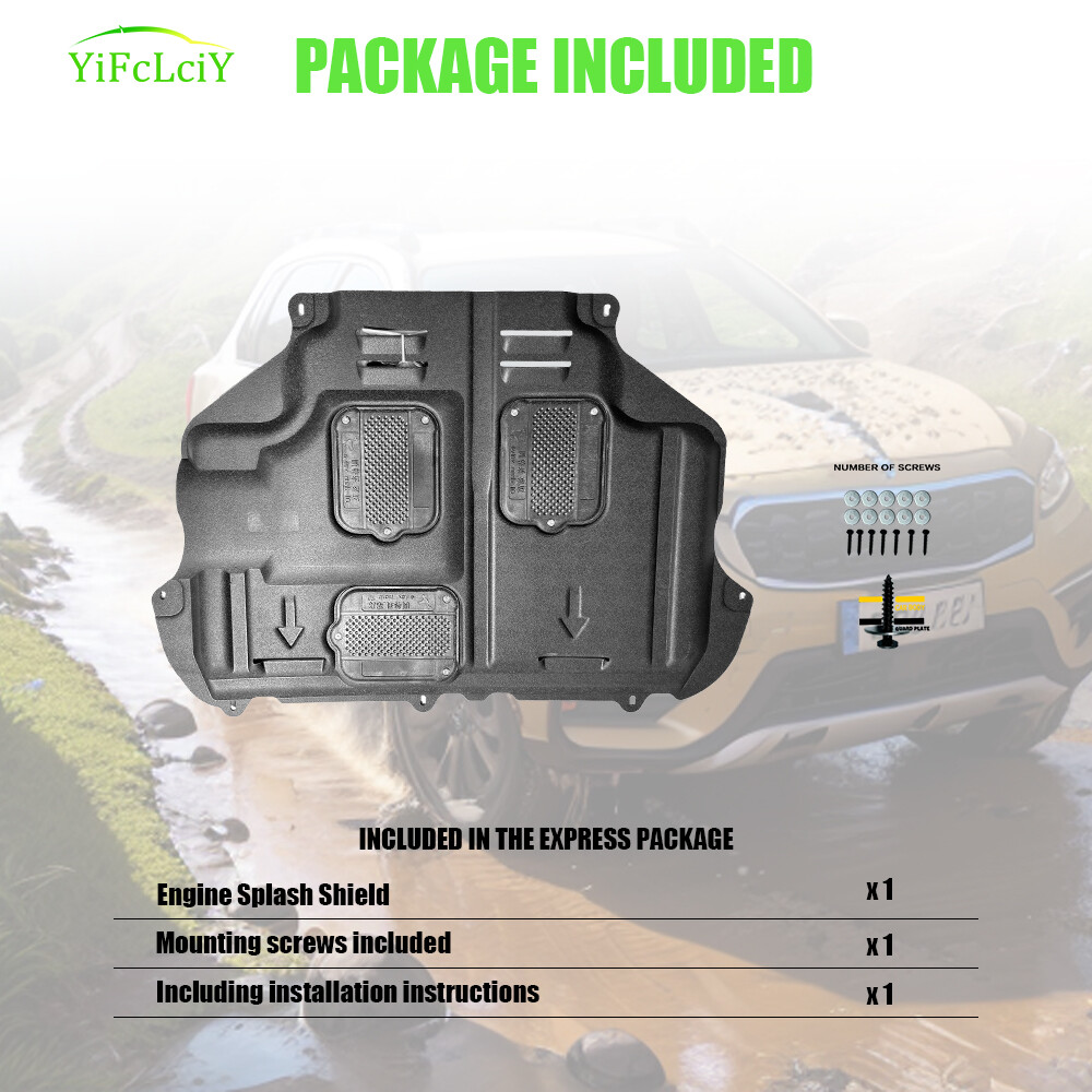 For 2016-2018 Ford Focus RS Under Engine Lower Cover Splash Shield Mud Guard