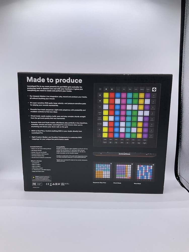 Novation Launchpad Pro MK3 Ableton Live USB MIDI RGB 64-Pad DJ Controller