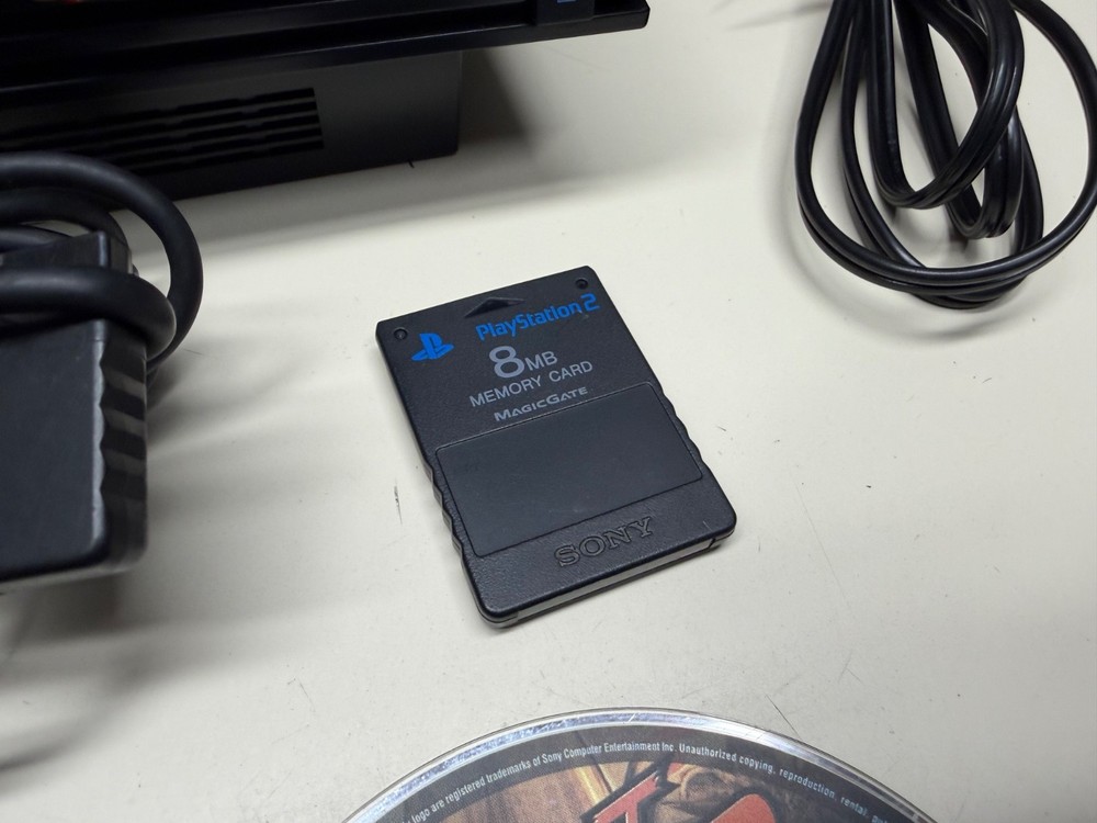 SONY PLAYSTATION 2 PS2 FAT W/CONTROLLER & CABLES FULLY FUNCTIONAL + GAME