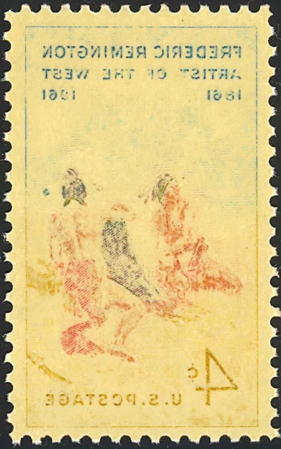 1187, MNH 4¢ Full Color Offset on Reverse Printing Error - Stuart Katz