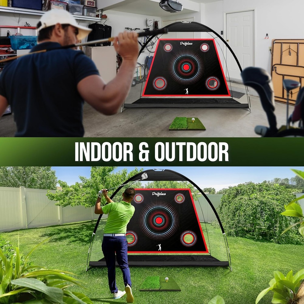 golf net with impact screen