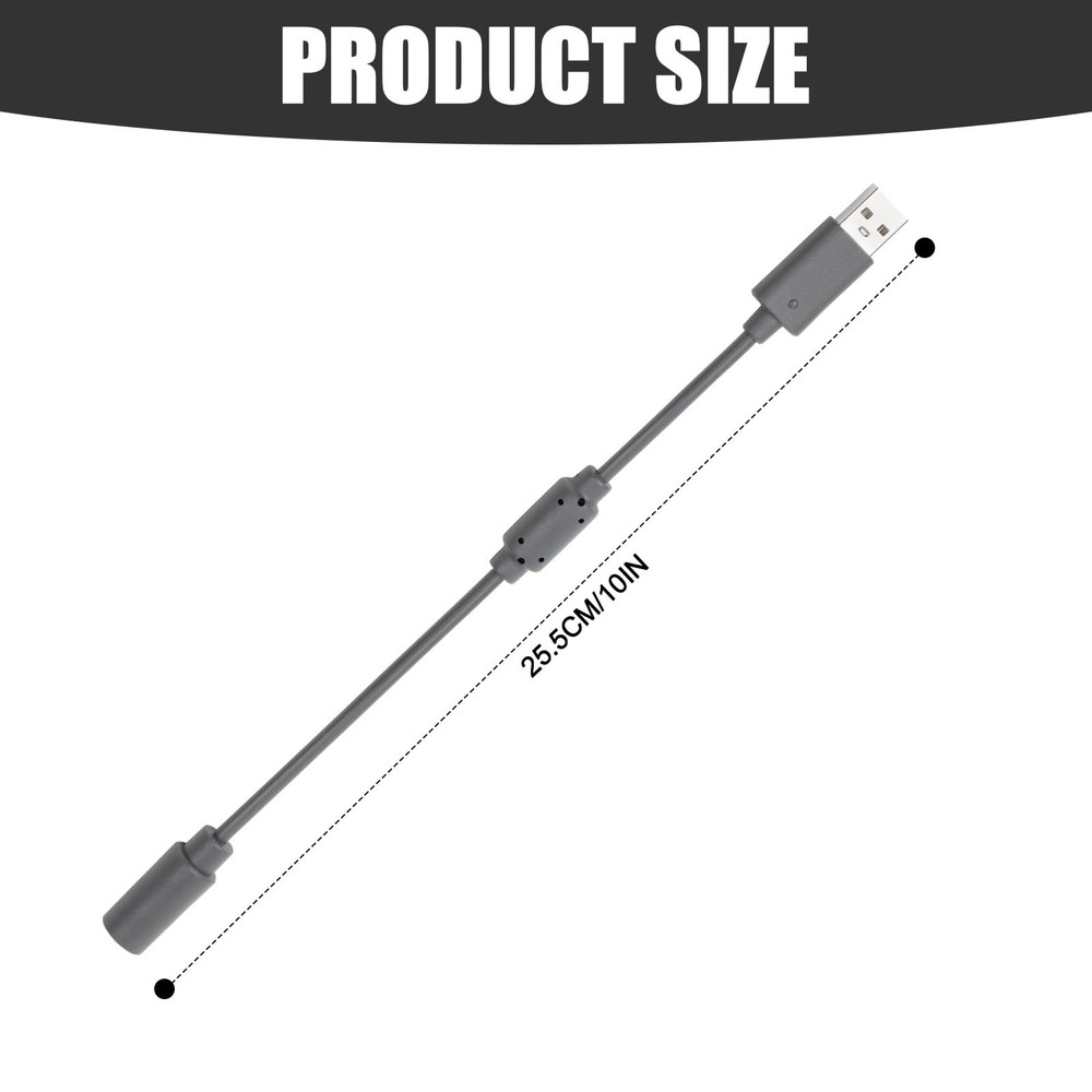 2pcs USB Breakaway Cable Replacement for Logitech G920 Thrustmaster Gray