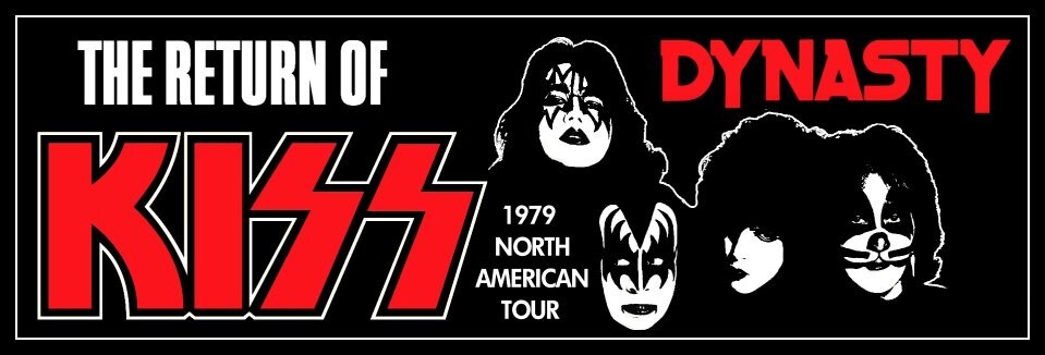 KISS 9 x 3 The Return Of KISS 1979 North American Tour Custom Bumper Sticker