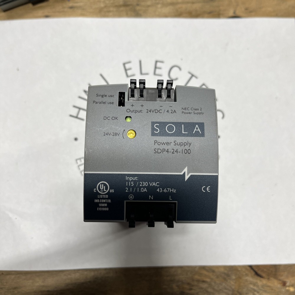 SOLA SDP4-24-100 Power Supply