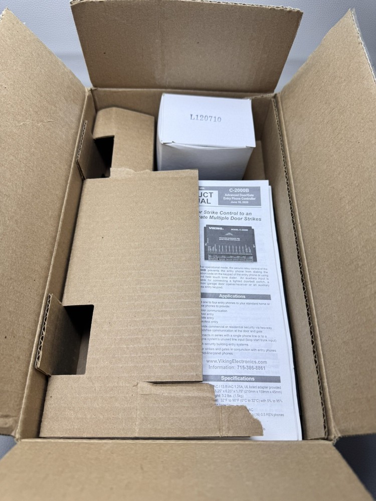 VIKING C-2000B ADVANCED 4-door ENTRY PHONE CONTROLLER + POWER SUPPLY