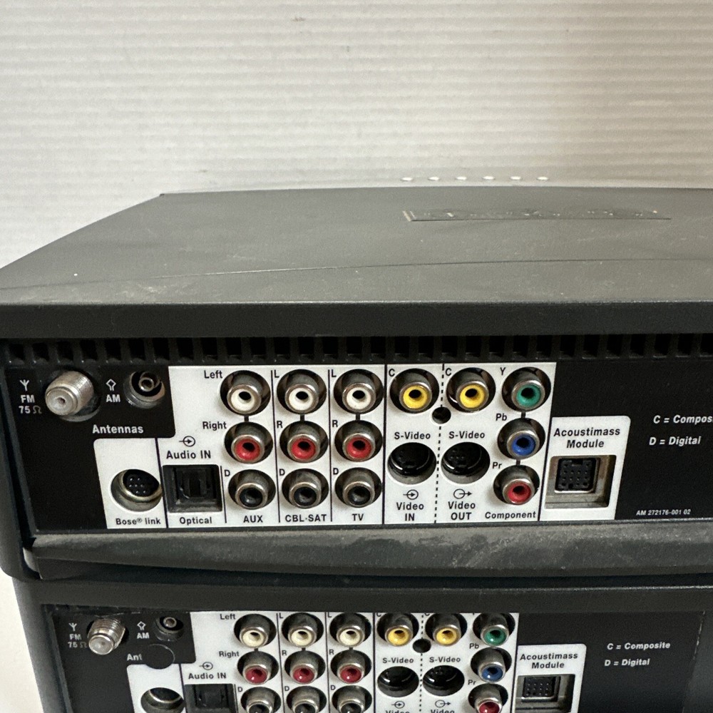2 Bose Model AV3-2-1II Media Center Main Unit Without Cords