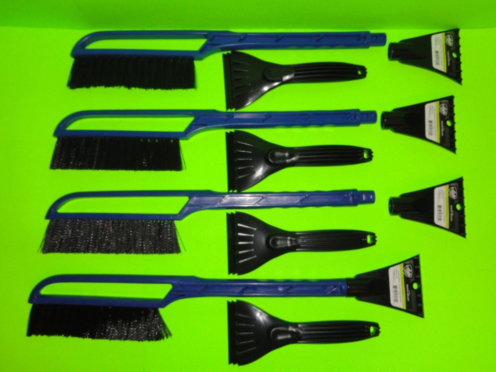 (8-Pack) 24” BLUE Car Snow Brush + BLACK Ice Scraper Tool Combo Auto Drive READ