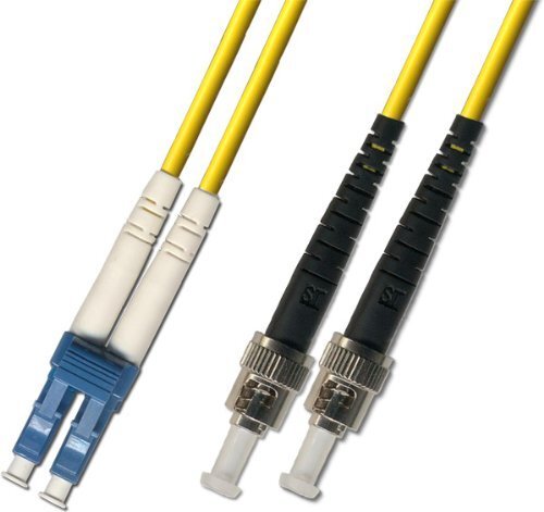 30 Meter Singlemode Duplex Fiber Optic Cable (9/125) LC-ST Yellow
