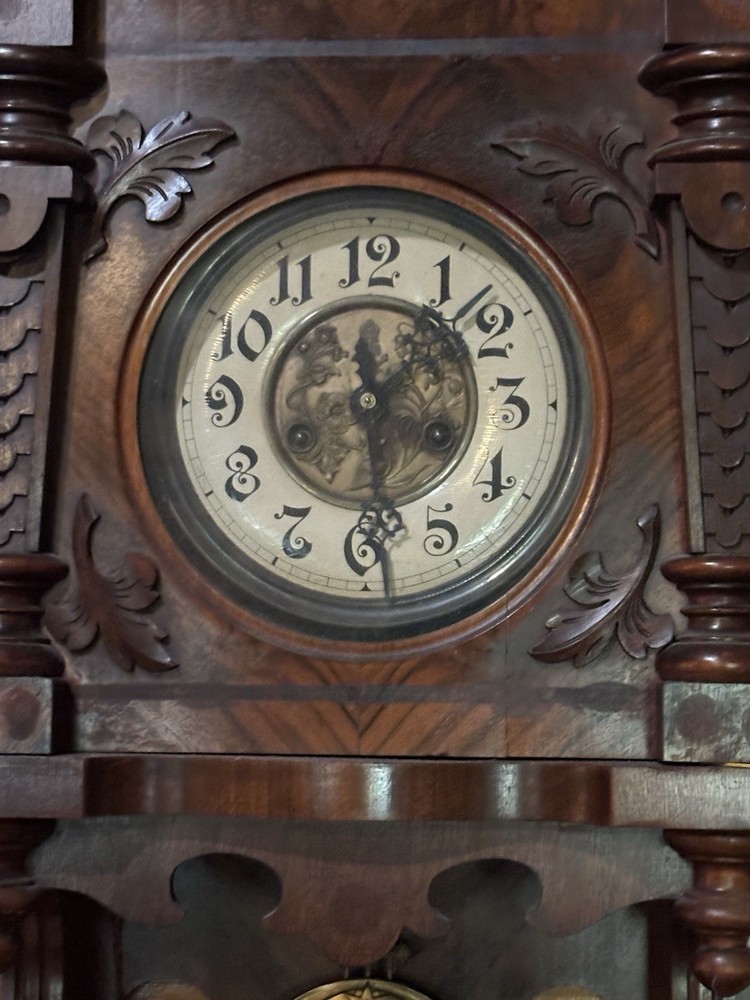 VINTAGE Antique Free Swing German Regulator Clock