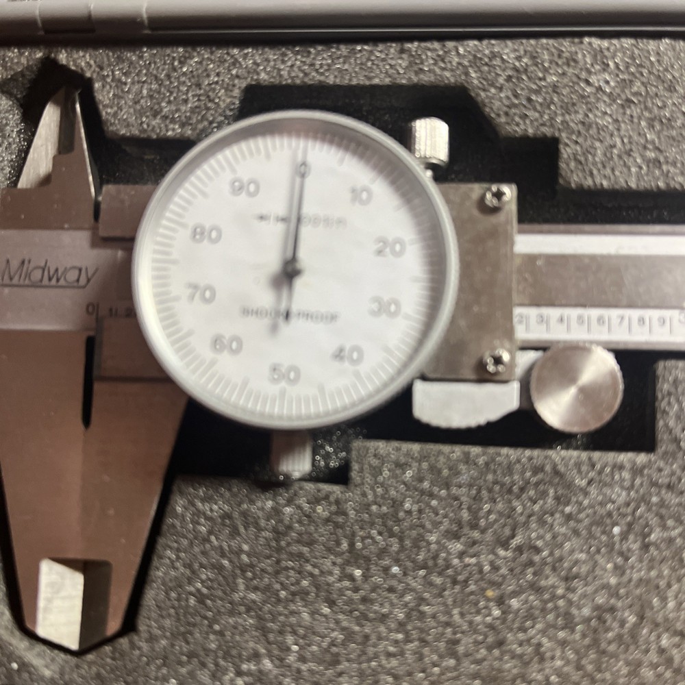 Midway SS Dial Caliper Gauge with Original Case
