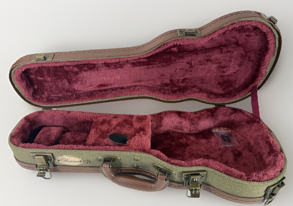 Ohana Twill Hard Ukulele Case With Key