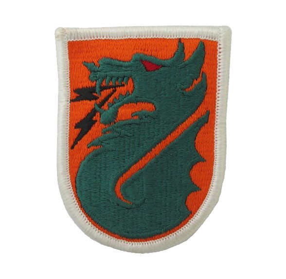 5th Signal Command Color Patch with Hook Fastener-Veteran Owned Business