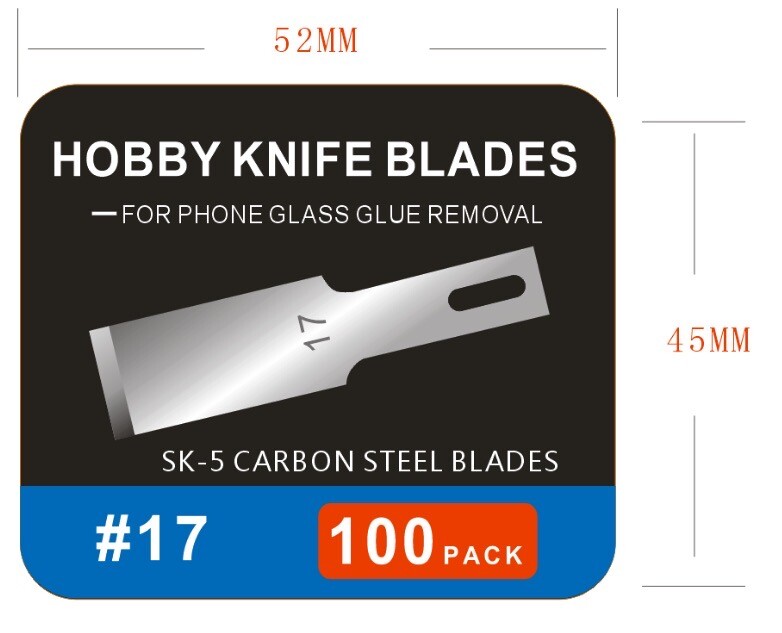 Replacement For X-Acto No. 17 Chisel Blades (100 Pack)