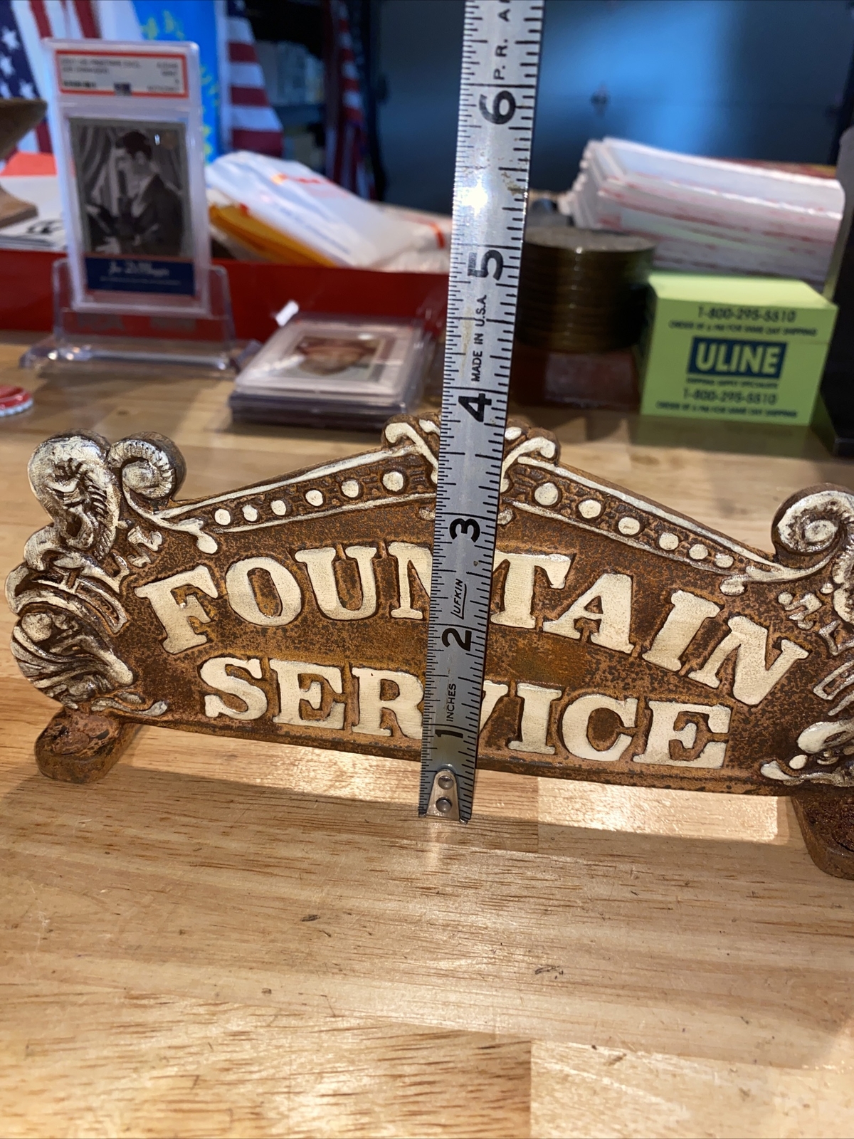 Coca Cola Cash Register Plaque Sign Coke Collector Soda Fountain Patina Metal