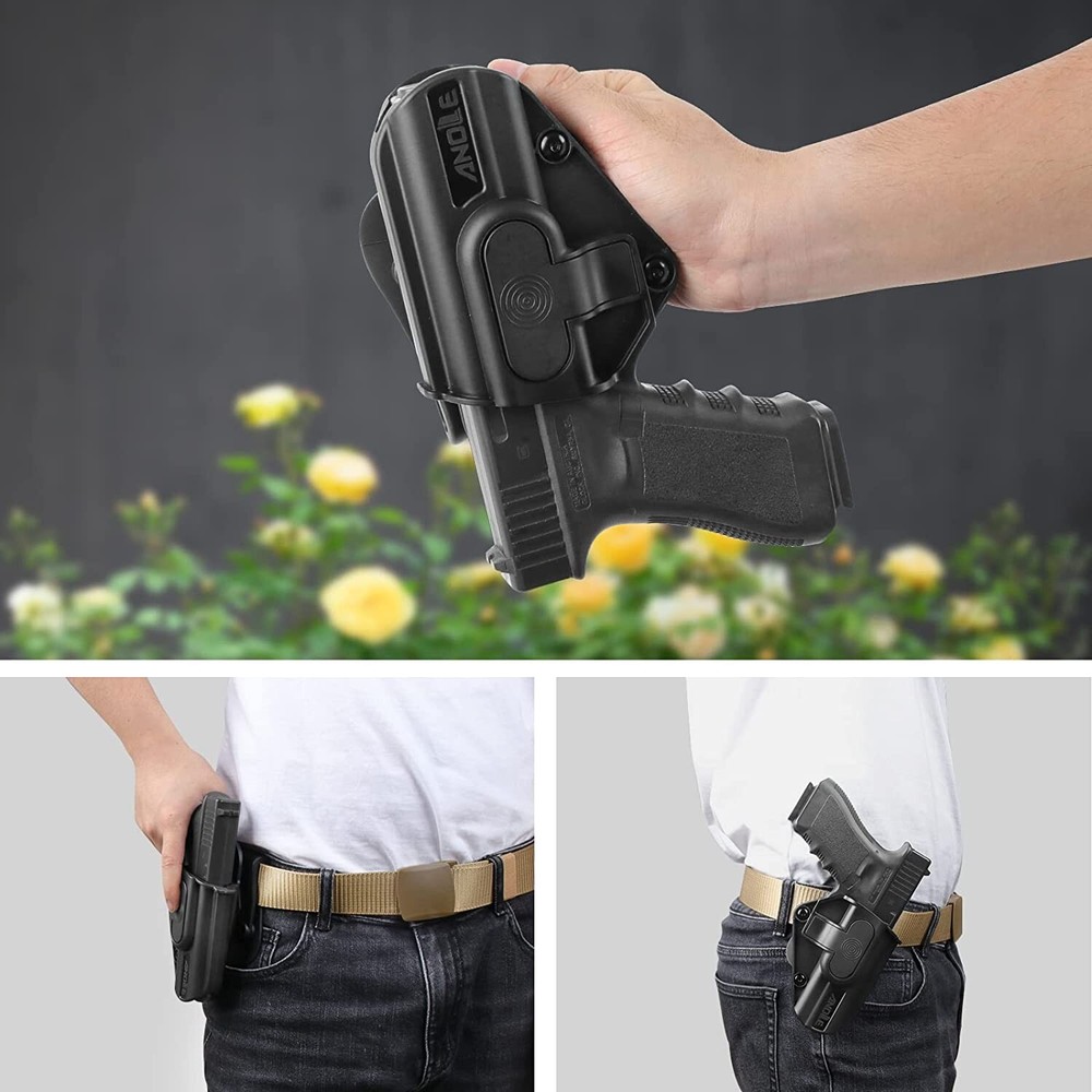 ANOLE Level 2 OWB Paddle Holster Fits Ruger Max 9 Springfield hellcat Multi Guns