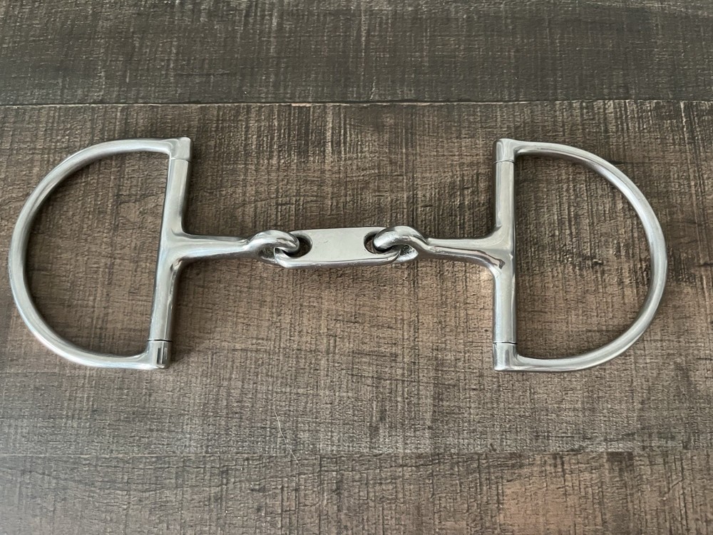 D Ring Snaffle Bit For Horses 5 Inch Equestrian Hunter English