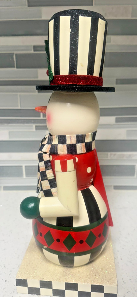 MacKenzie Childs Snowman Nutcracker