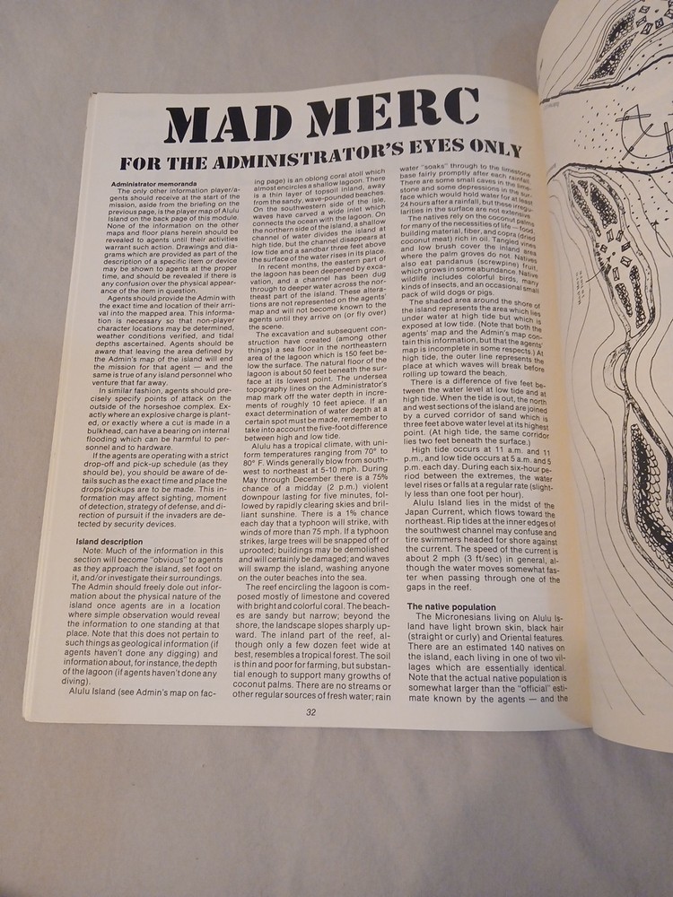 Vintage Dungeons And Dragons Dragon Magazine #56 Module Insert