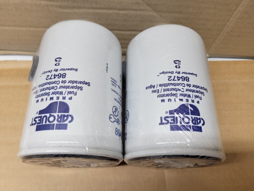2 Pack CARQUEST 86472 Fuel Water Separator Filter