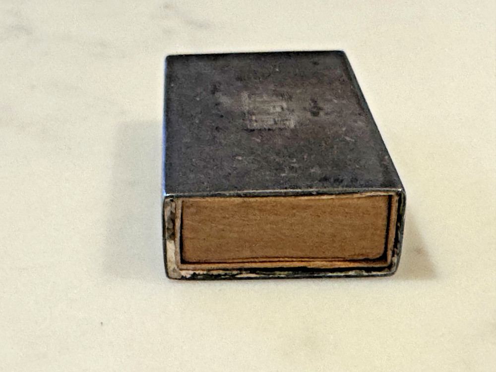 Sterling Silver Matchbox Case Rectangular Antique .925 Monogram JFH Grogan Co.