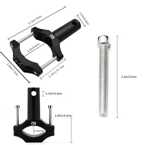 Universal Motorcycle Light Mounts - 2PCS Headlight, UTV Whip, Front Fork Lamp
