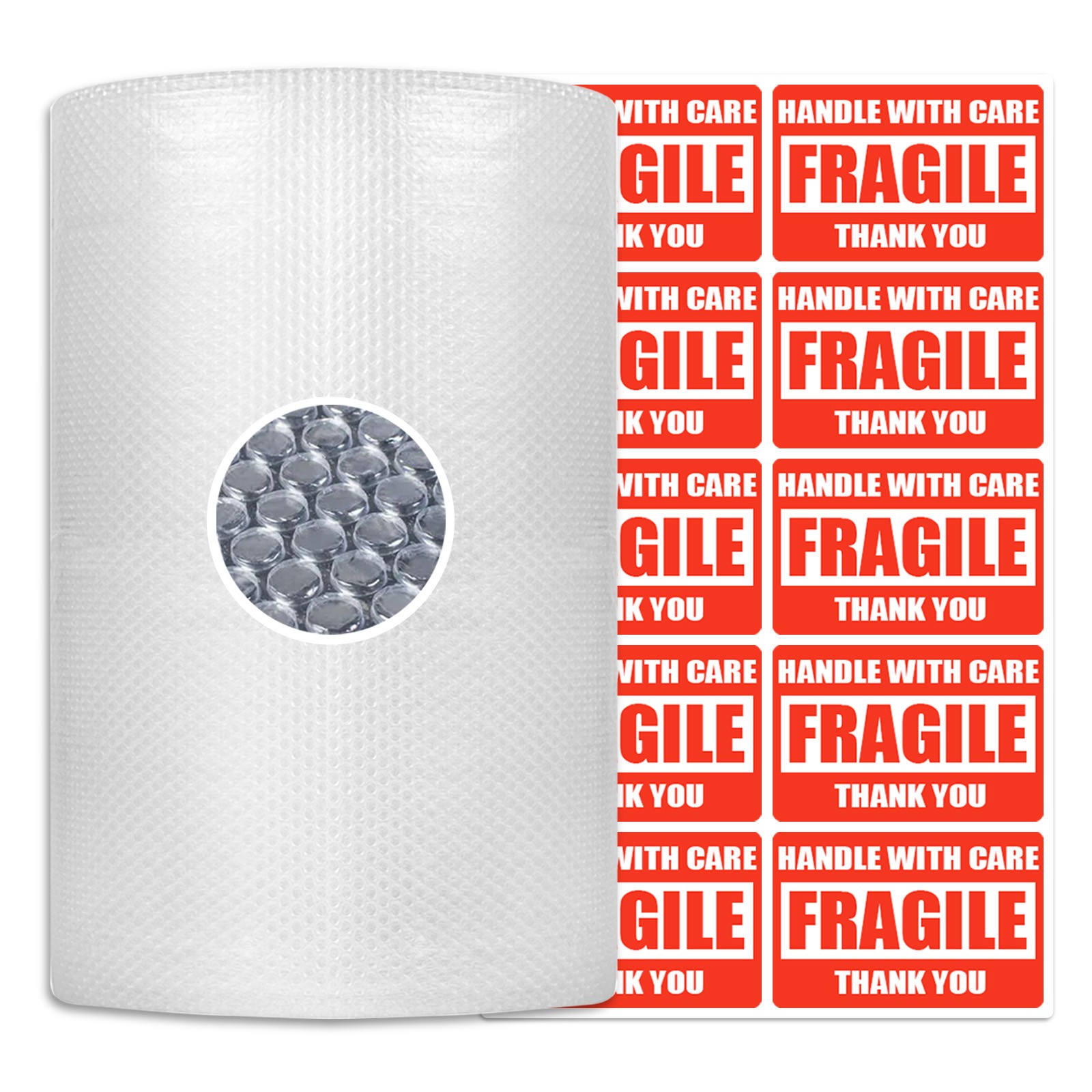 2 Rolls 3/16" Bubble Cushion Wrap 30'x12" Wide Each Roll Perforated Every 12"