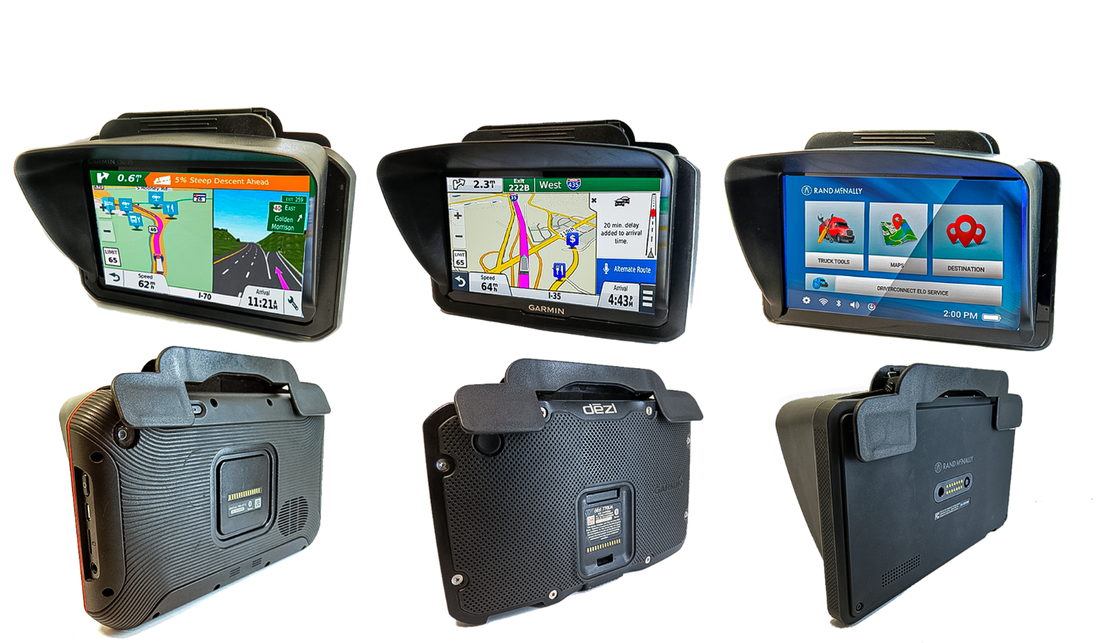 7" Clip-on Visor Sun Shade Sunshade for Furrion Vision S Camera System Monitor