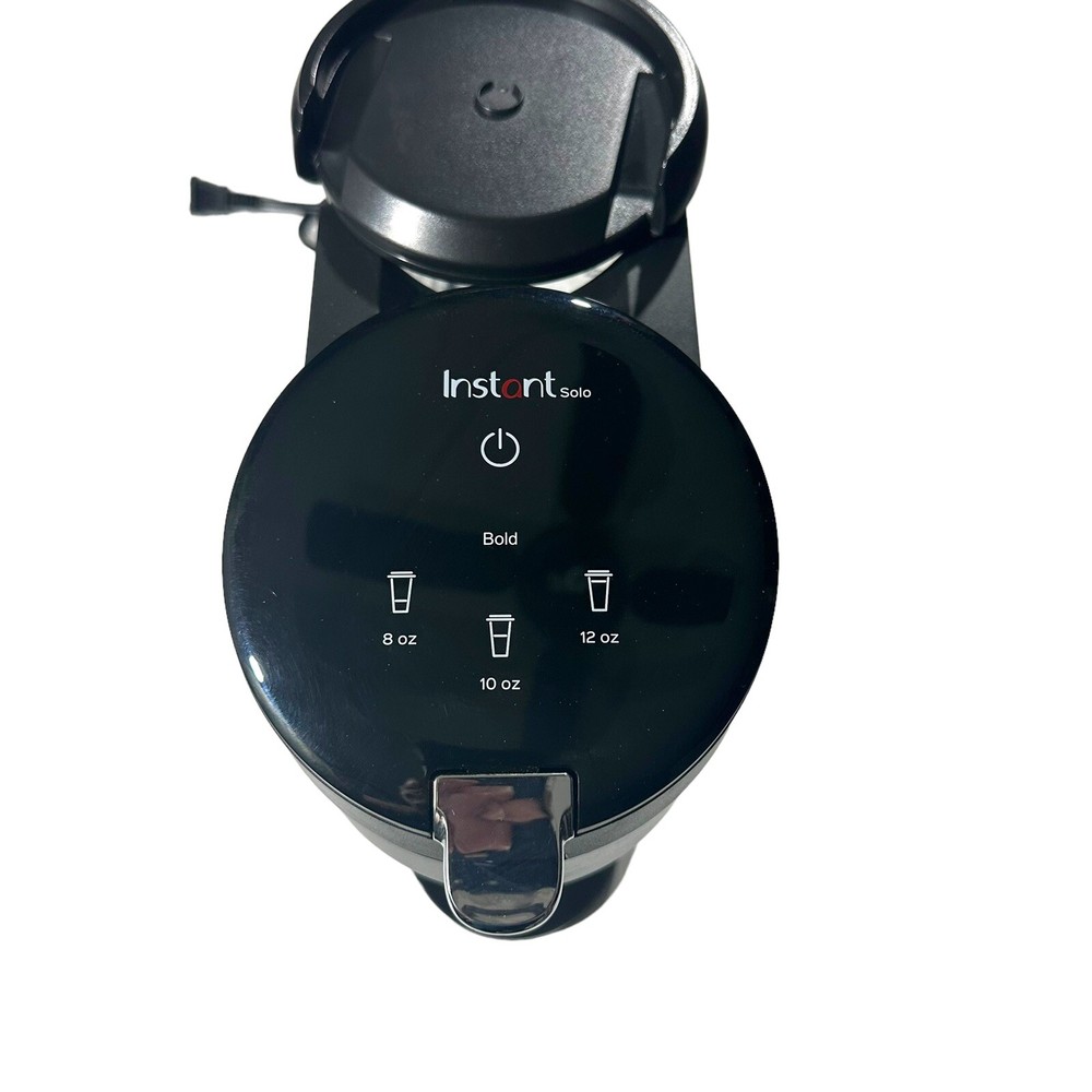 Instant Solo Single Server Black Silver Coffee Maker Model SSCM-1000 Working EUC