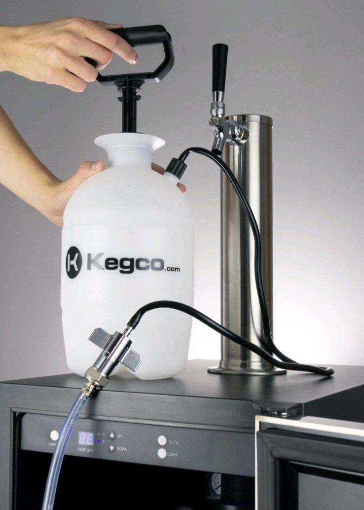 Kegco Deluxe Kegerator Cleaning Kit Pressurized Hand Pump Keg Beer Line Cleaner