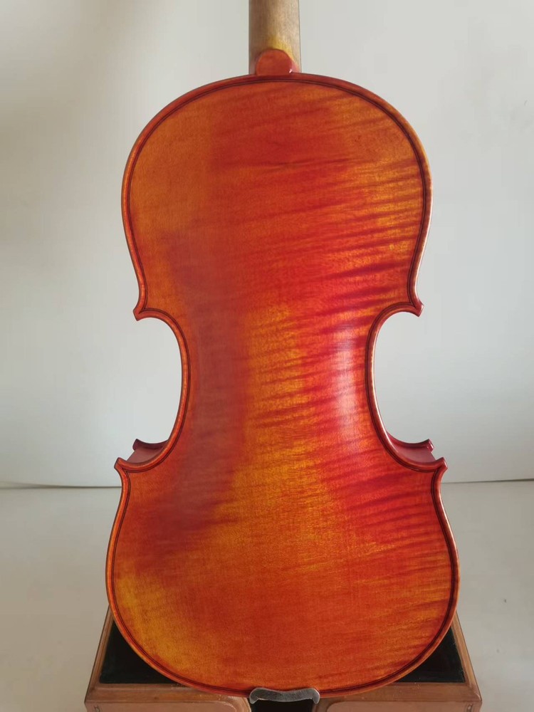 Master 4/4 violin Stradi model 1pc Solid flamed maple back spruce top K0070