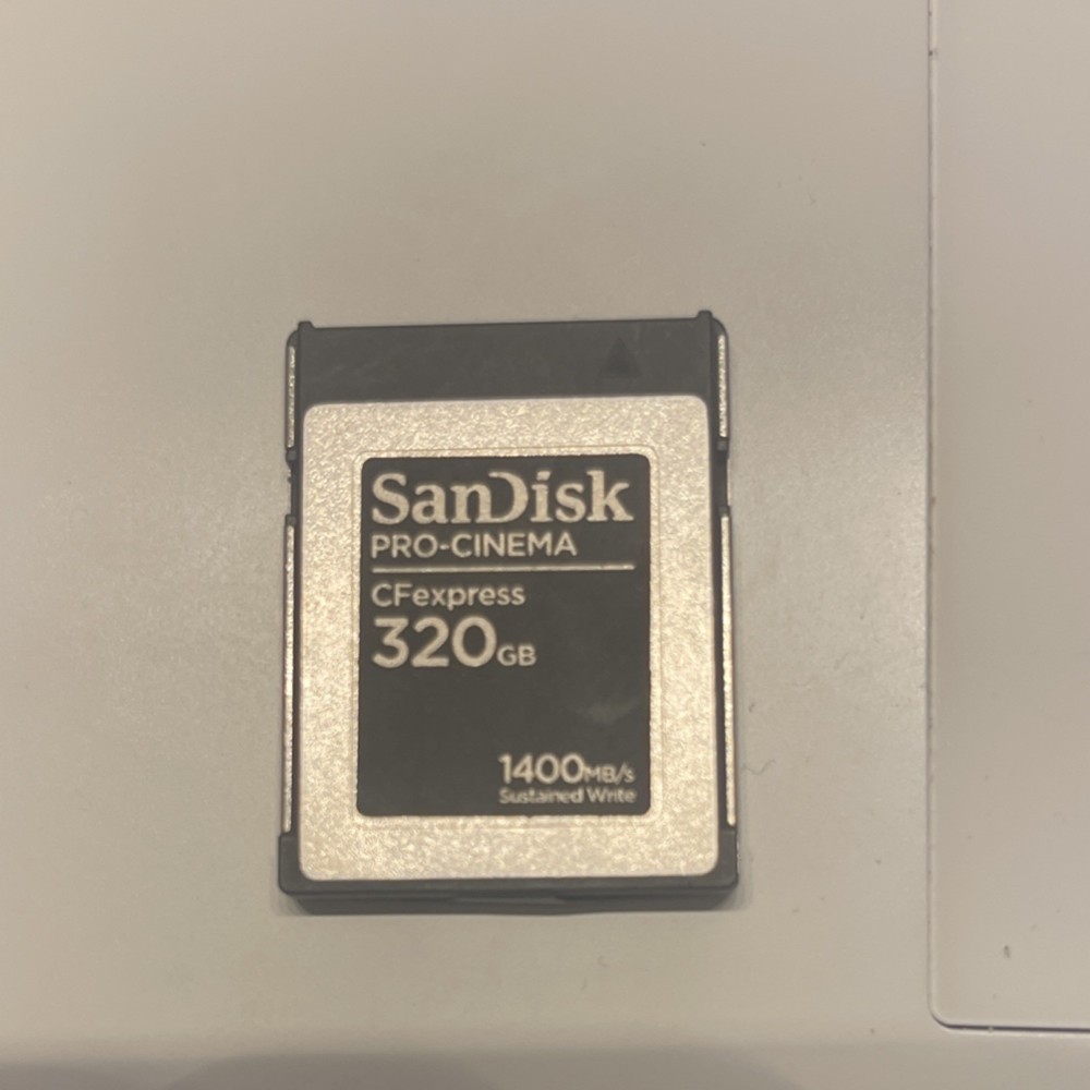 SanDisk PRO-CINEMA CFexpress 320GB Memory Card Sustained Write