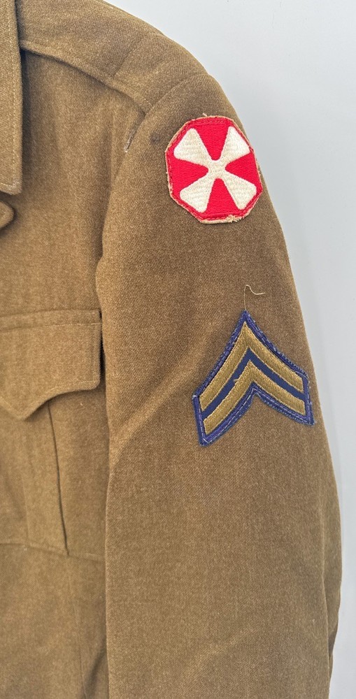 WWII 8th Army Corporal Coat Jacket Brown