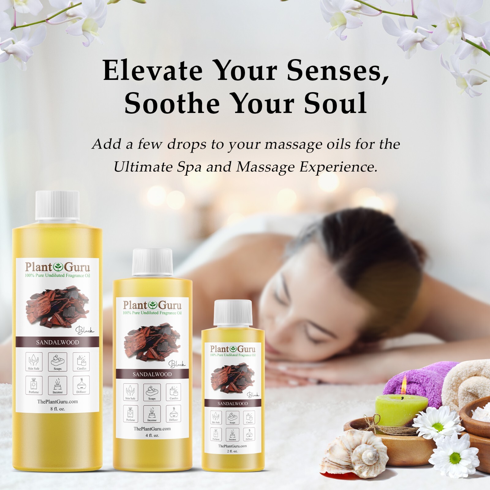 Black Sandalwood Fragrance Oil For Candle, Soap Making, Diffuser and Burners