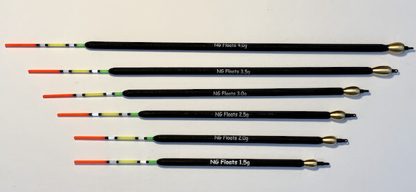 NG Glow Top Sensitive Tip, Loaded Insert Wagglers, From Nick Gilbert Floats