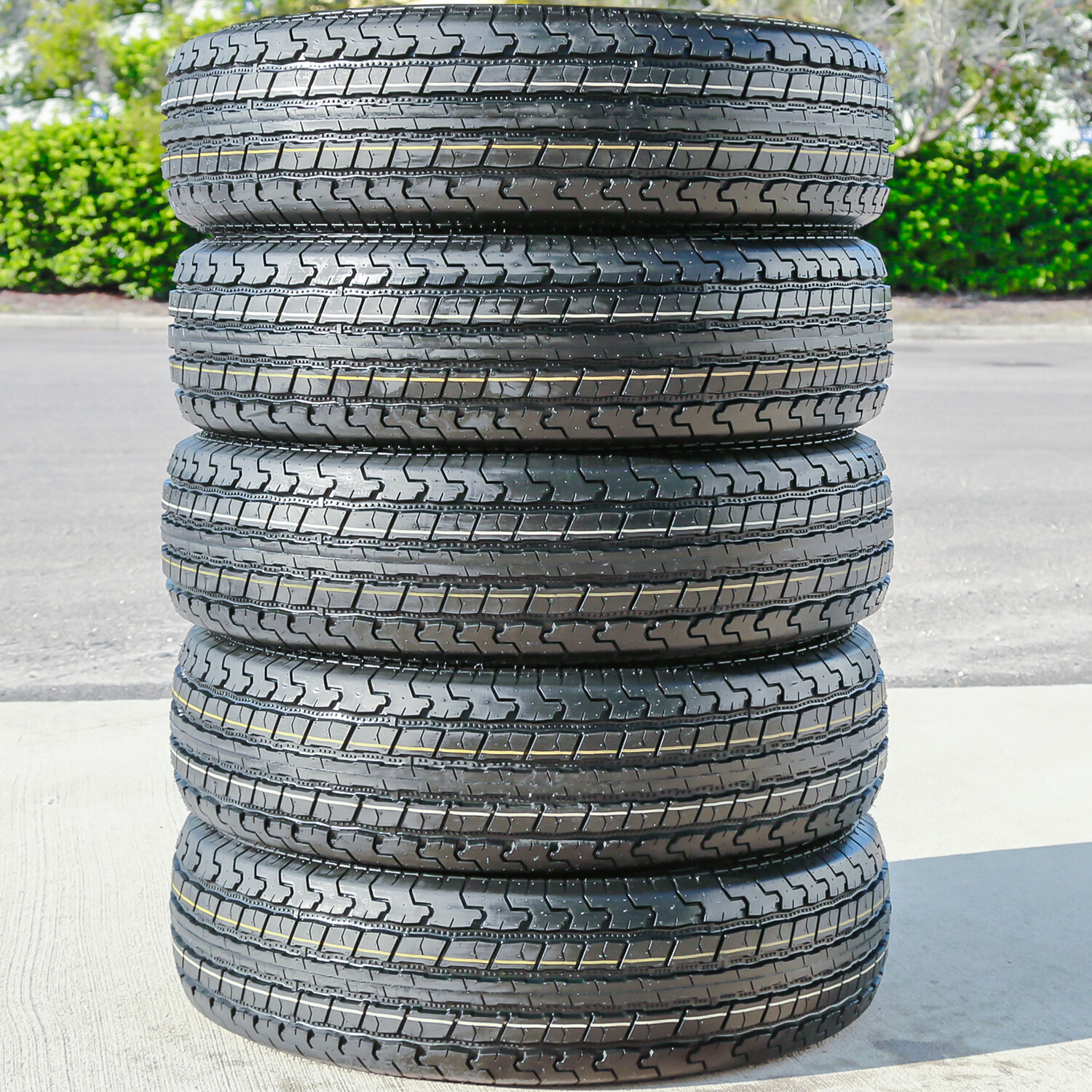 2 Tires Roundrule ST Hikee Semi Steel 205/75R15 205-75-15 Load E 10 Ply Trailer