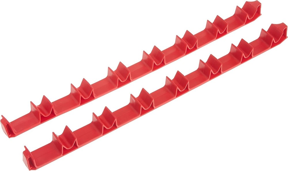 Ernst 6040 No-Slip Low-Profile Screwdriver Rail Set, 14 Tool, Red