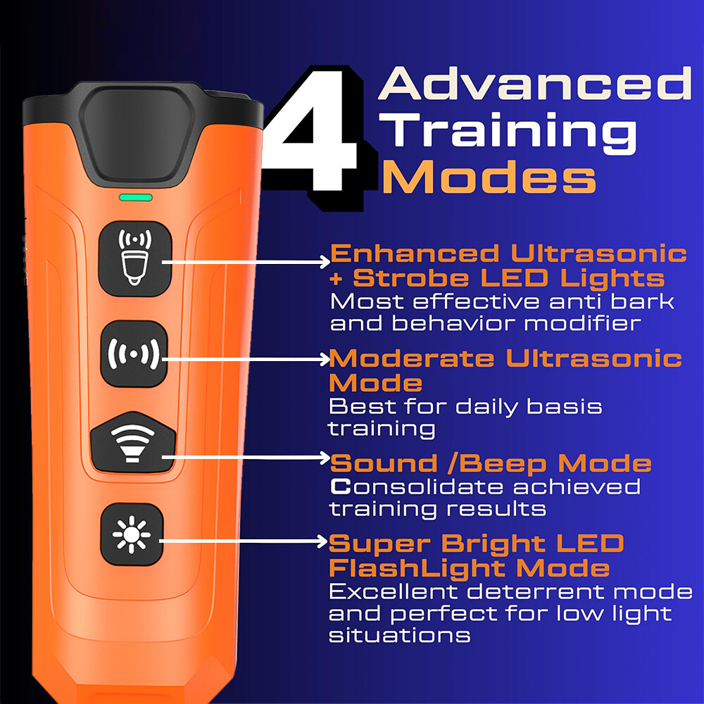 Dog Bark Deterrent Device Anti Barking Portable Bad Behavior Training Tool Safe