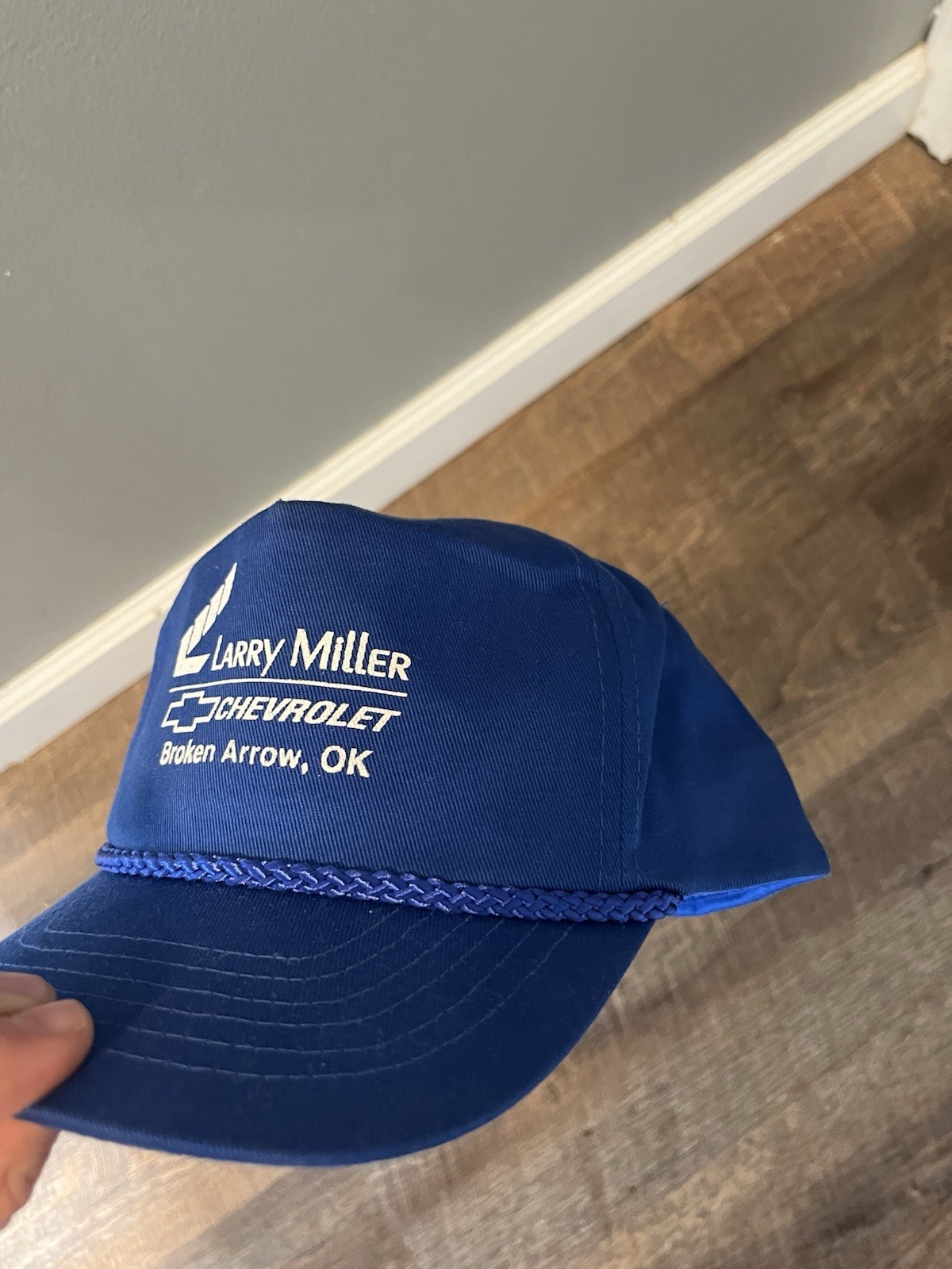 Vintage Chevrolet Hat Larry Miller Broken Arrow Oklahoma Excellent Condition!