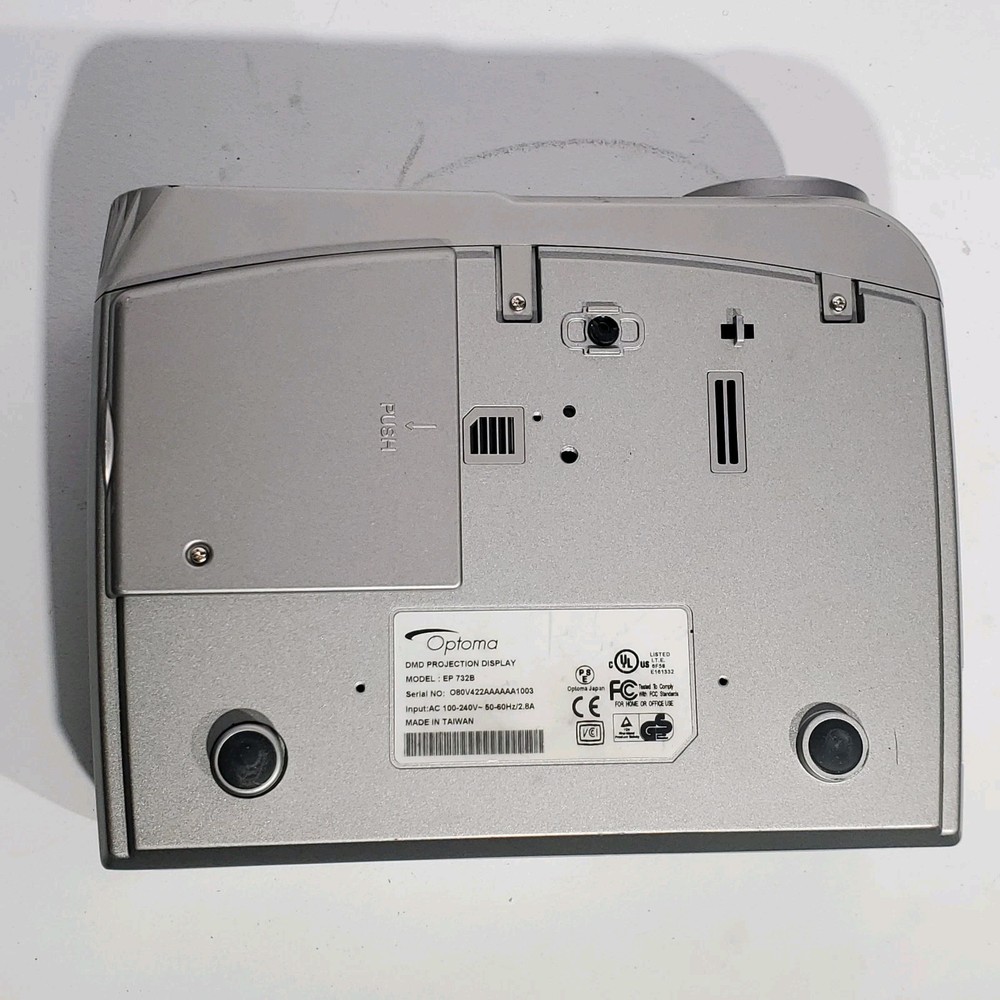 Optoma EP732B DMD Projection Display Desktop Projector Silver