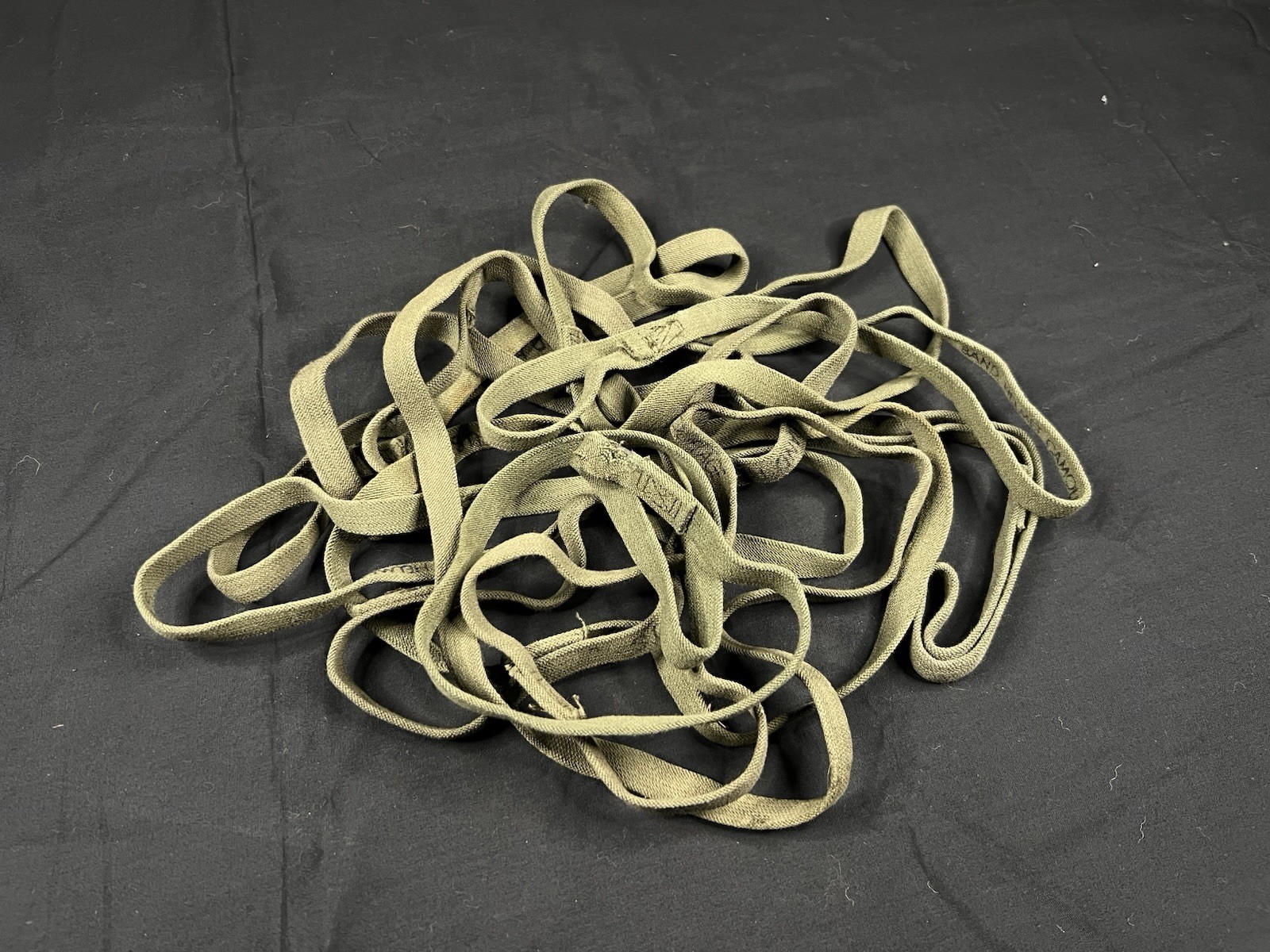 Vietnam War Helmet Band original USED condition M1 Camo Cover Band NO CATEYES