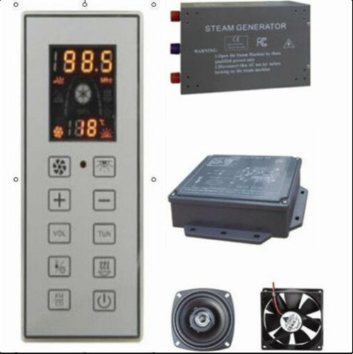 KL-903 Steam Room Controller 3KW Steam Generator+Control Panel+Fan+speaker 220v