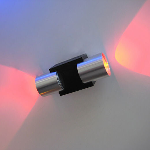 2W LED Wall Sconce Lamp Up/Down Bedside Light Fixture Surface Mounted Dimmable/N