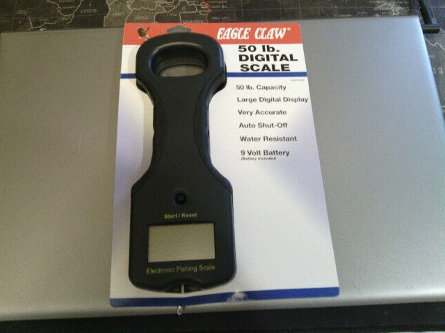 NEW! Eagle Claw 50-Pound Electronic Scale Model 04070-002. Fresh Battery