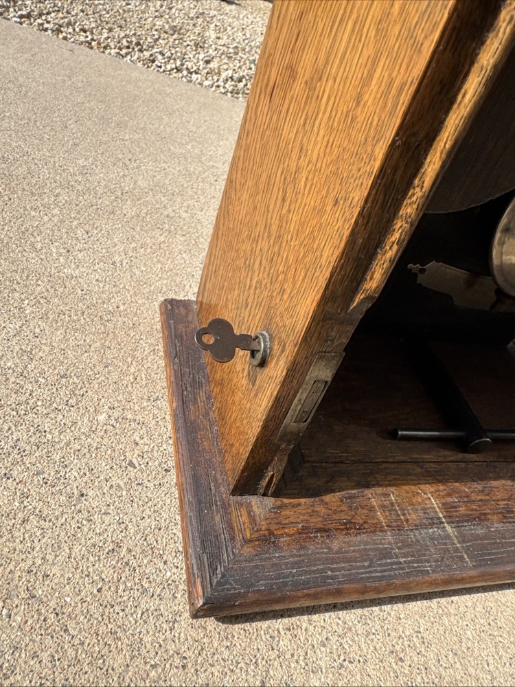 Antique Oak Cincinnati Time Recorder Clock Cincinnati Ohio
