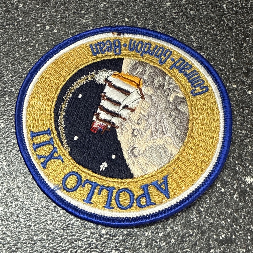 Vintage Apollo XII Crew Patch NASA Original 60s Space Program Patch - 4 inch